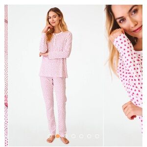 Roller Rabbit Pink Heart Women's Pajama Set